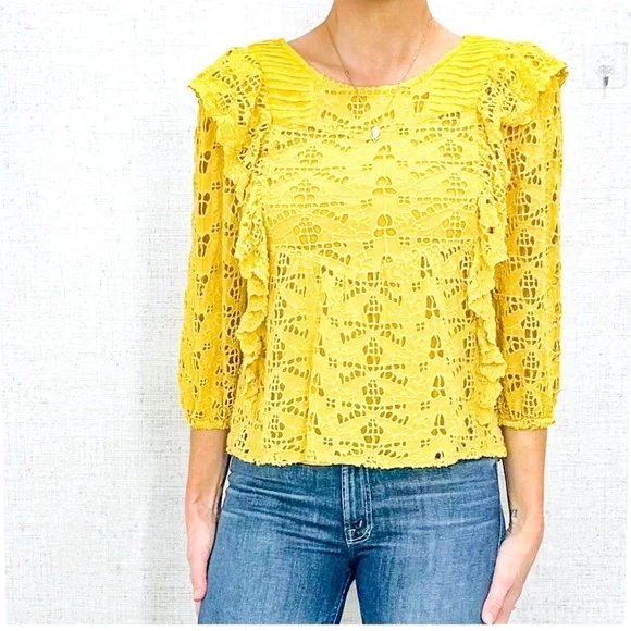 Anthropologie Eyelet Blouse - Picture 2 of 5